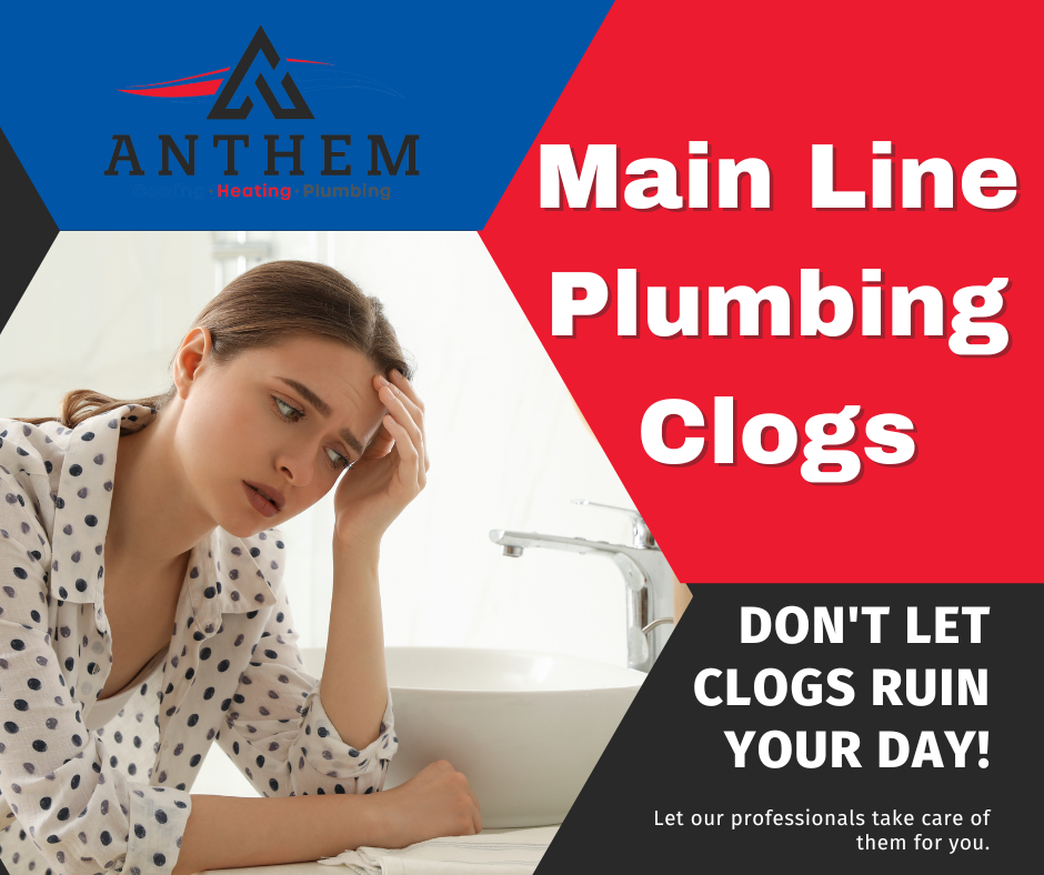 main line plumbing clog